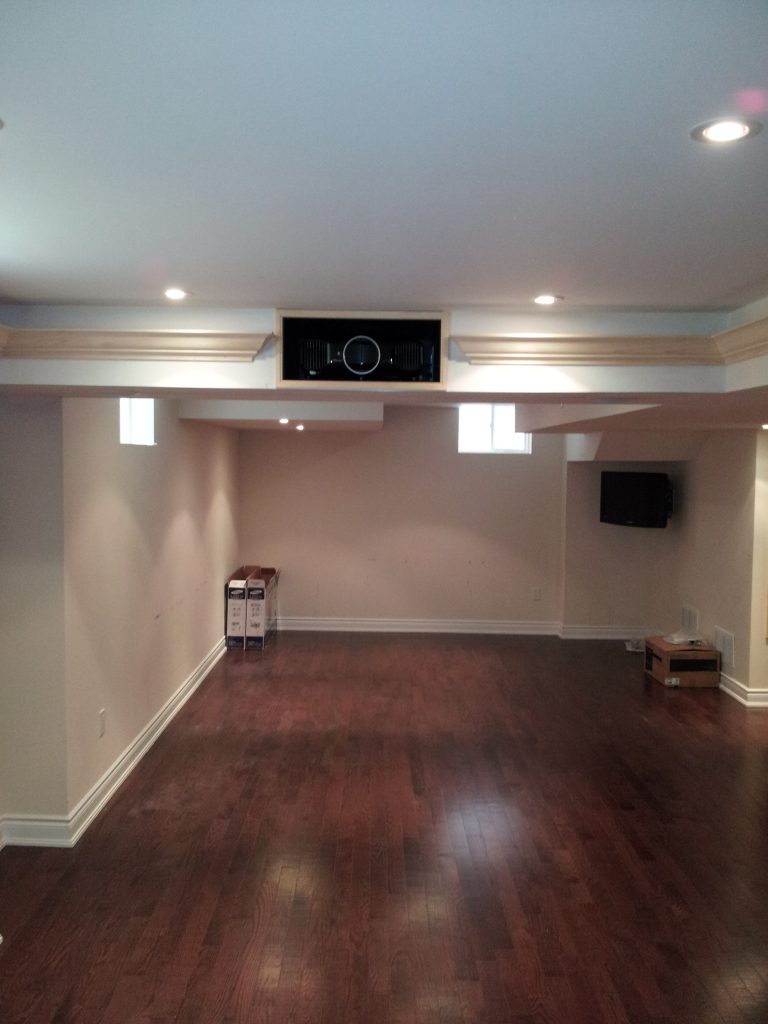 Facing back Of Home Theater Room