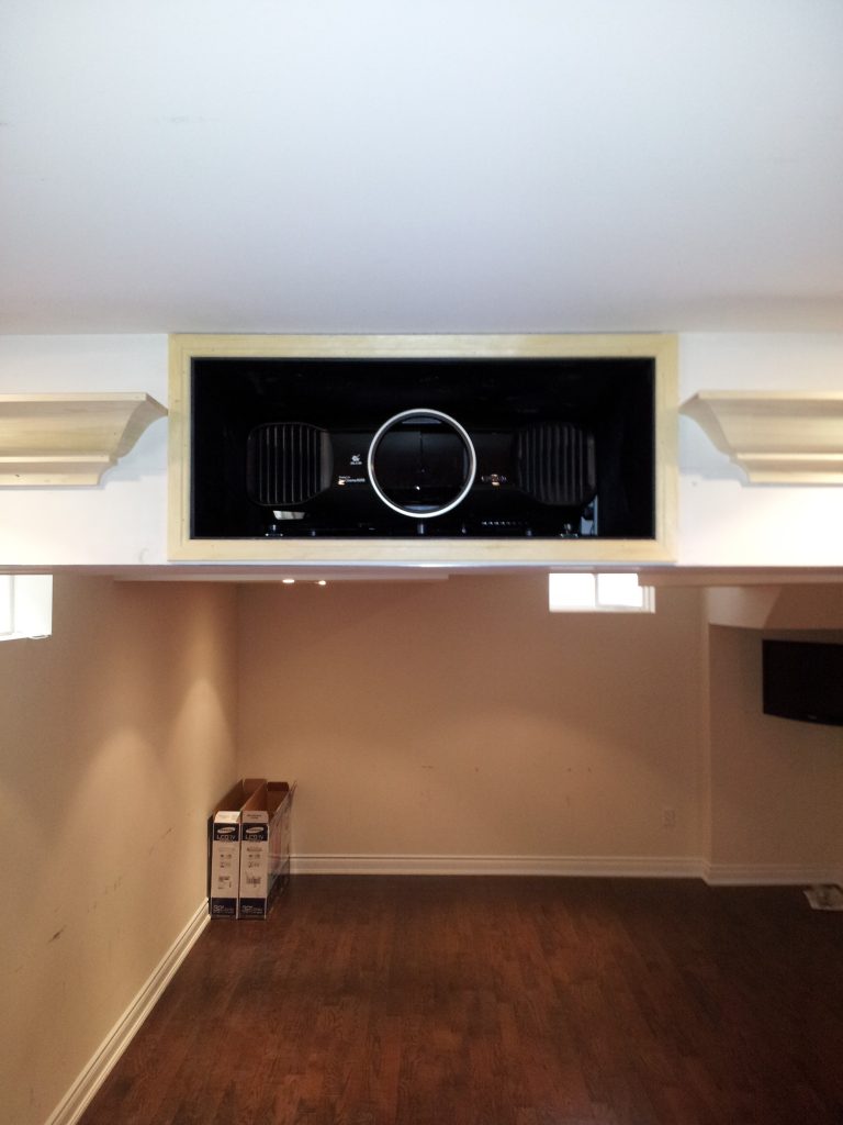 Projector Hidden inside Bulkhead