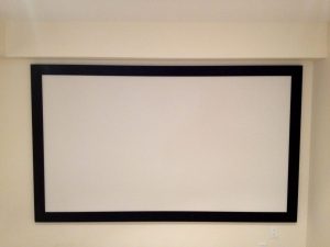 Screen in Place now Covering the 5 Speakers