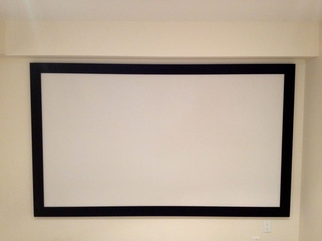 Screen in Place now Covering the 5 Speakers