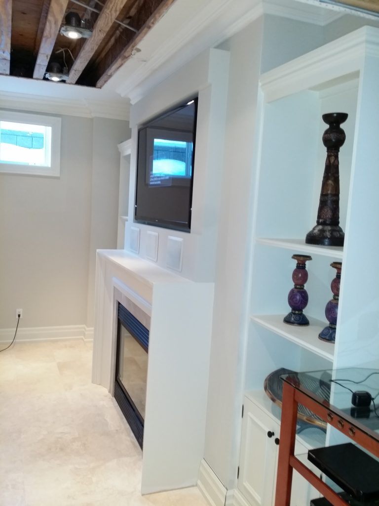 TV Install with 3 In-wall speakers