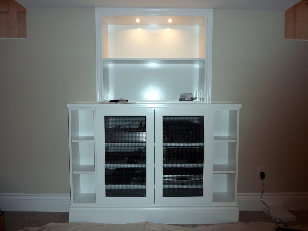 Custom Cabinetry for Home Theater Equipment