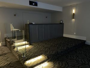 Rear Bar Area With Riser for Home Theater Seats