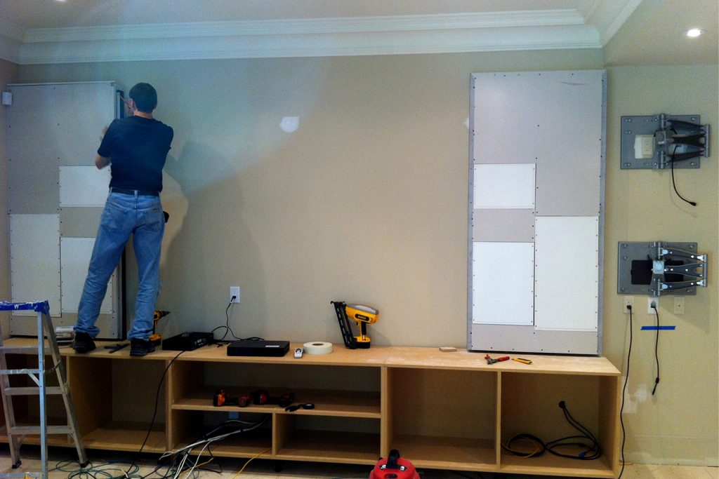 2. Before In-Wall Invisible Speakers