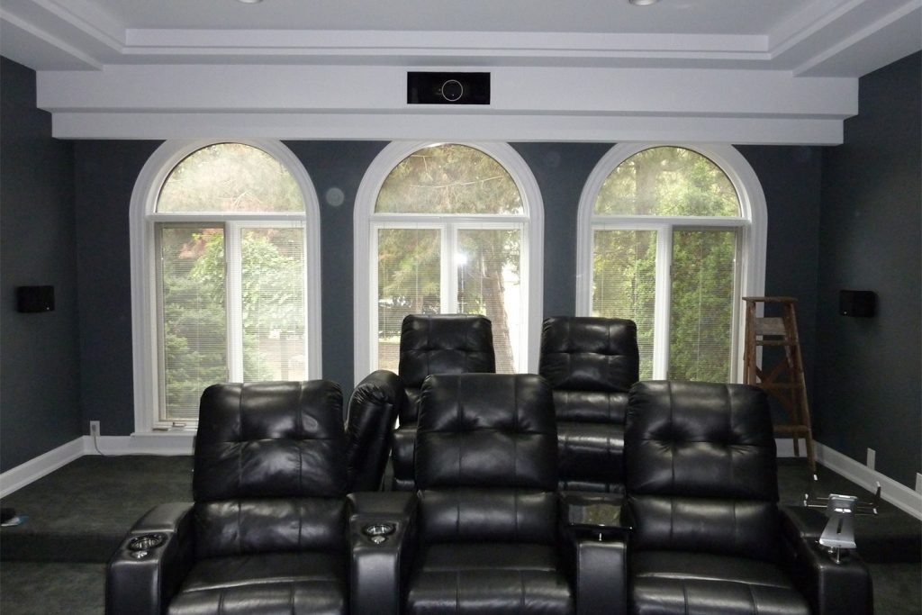 6. Two Rows of Theater Seating with Riser