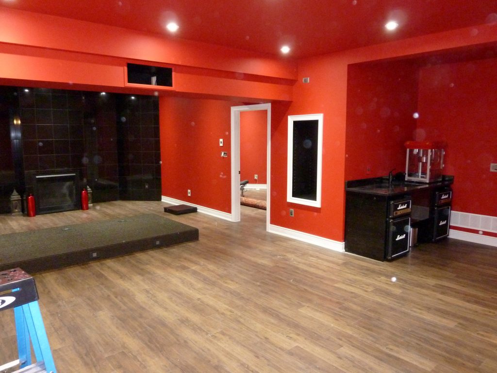 Bulk Head Above Riser to House Projector