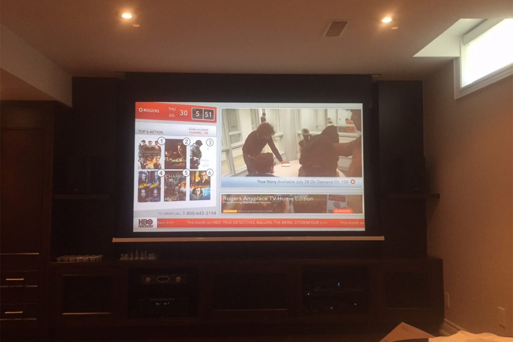 5. Projector On and TV Off