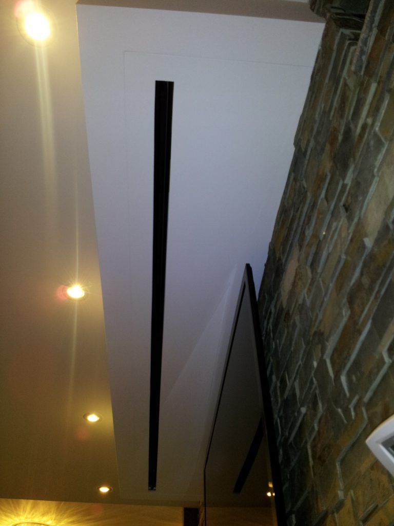 Retractable Screen to Come down in Front of TV