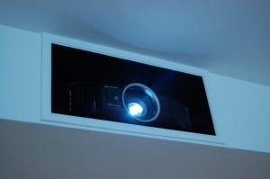 Projector in Custom Bulkhead