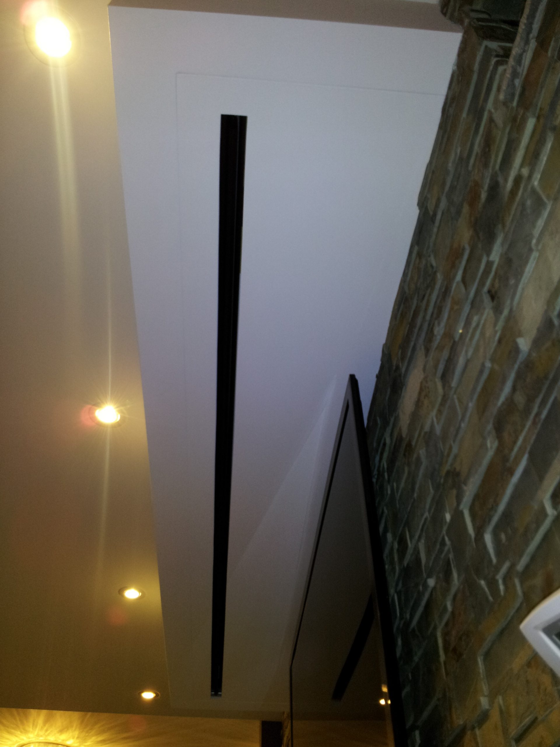 Retractable Screen to Come down in Front of TV