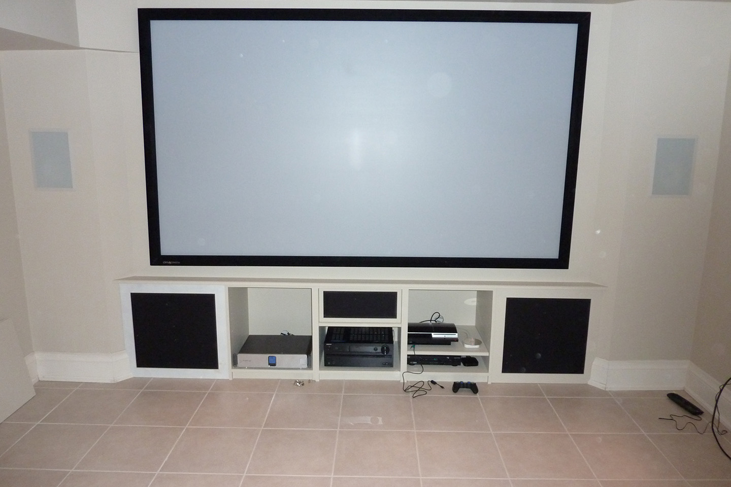 Custom Cabinetry and Projection System by Toronto Home Theater
