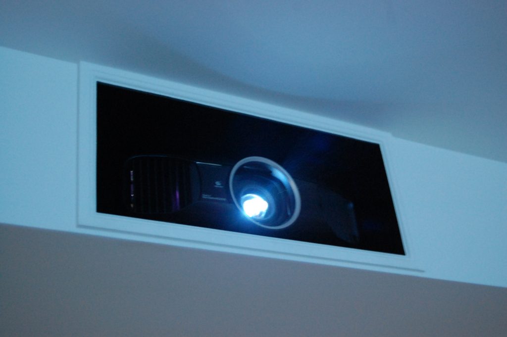 Projector in Custom Bulkhead