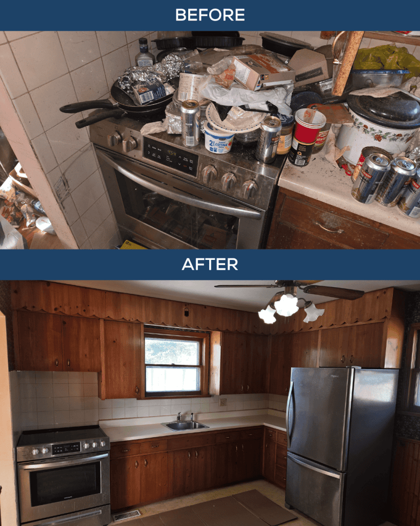 extreme cleaning of a kitchen