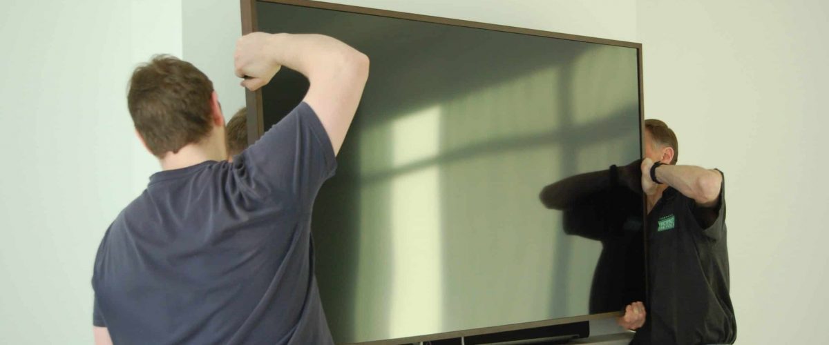 TV installation in downtown Toronto Condo